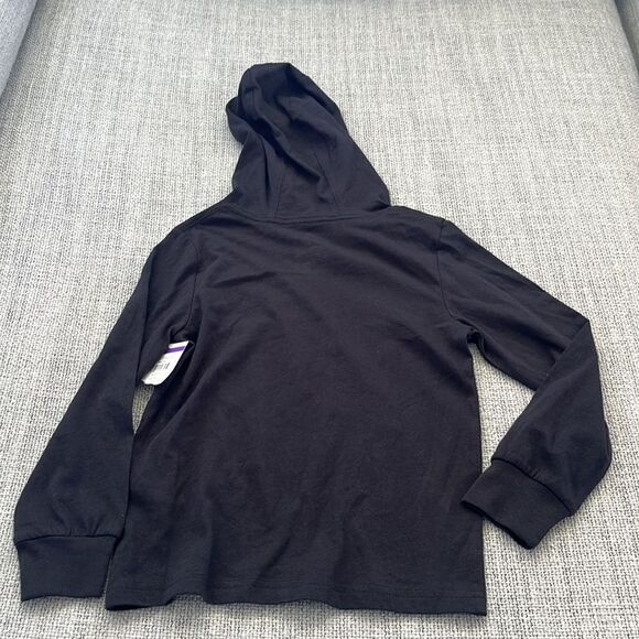 Adidas Shirt Boys‎ Size 4 Black Hoodie Pullover - Picture 6 of 6